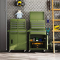 2 in 1 Rolling Tool Chest, 5-Drawer Tool Storage Cabinet with Wheels, Adjustable Shelf, Tool Box Organizer for Garage Warehouse Workshop